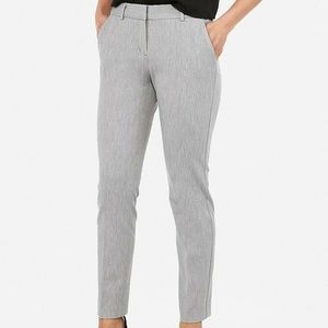 New Express Mid Rise Gray Ankle Columnist Pant 18